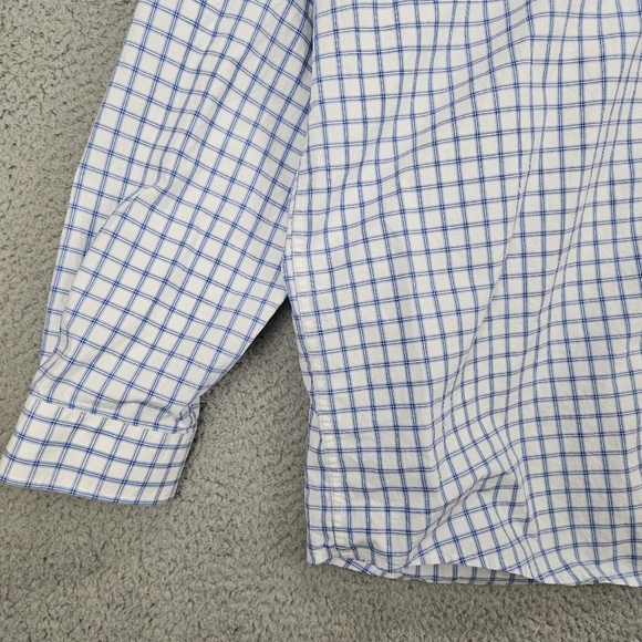 Cinch Shirt Mens XL Western Blue White Button Down Cowboy Long Sleeve Checkered - Picture 4 of 8